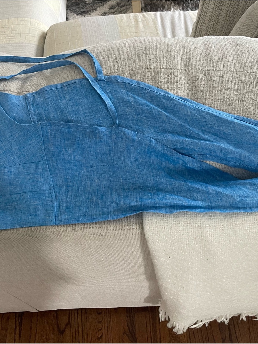 Knot-Front Blue Crop Cami Top - Picture 12 of 14